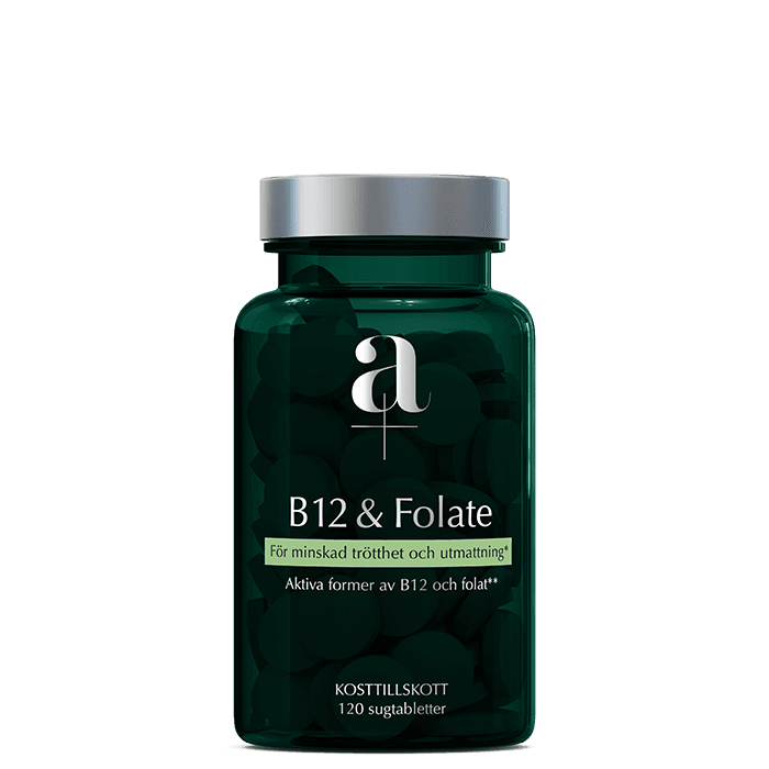 B12 & Folat 120 sugtabletter från A+ – köp hos Bodystore