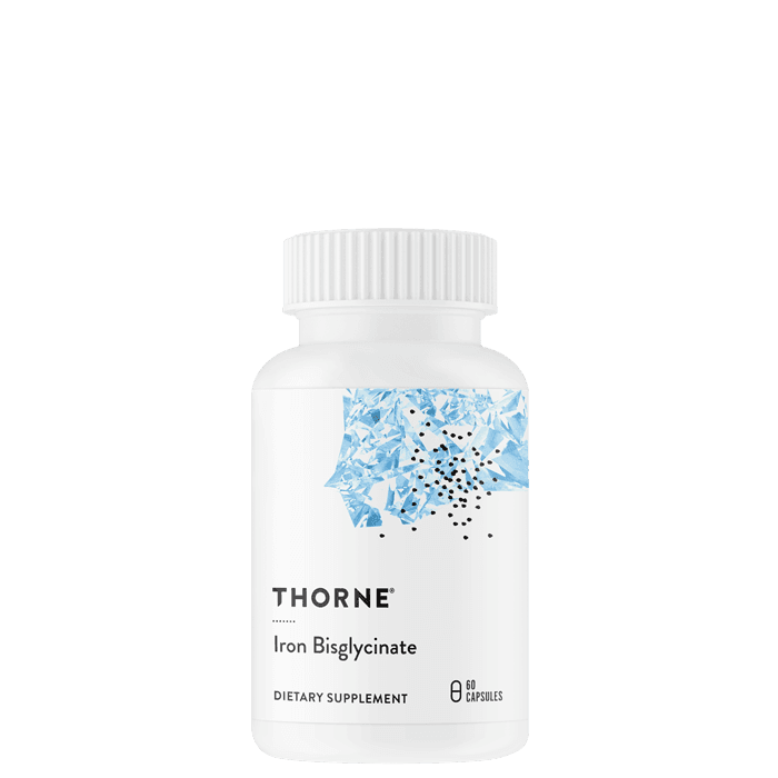 Iron Bisglycinate Järntabletter 60 kapslar från Thorne Research Inc. – köp hos Bodystore