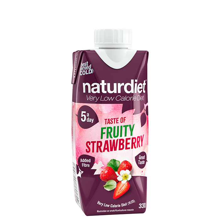 Måltidsersättning Shake Strawberry 330 ml – från Naturdiet – 29 kr – hos Bodystore