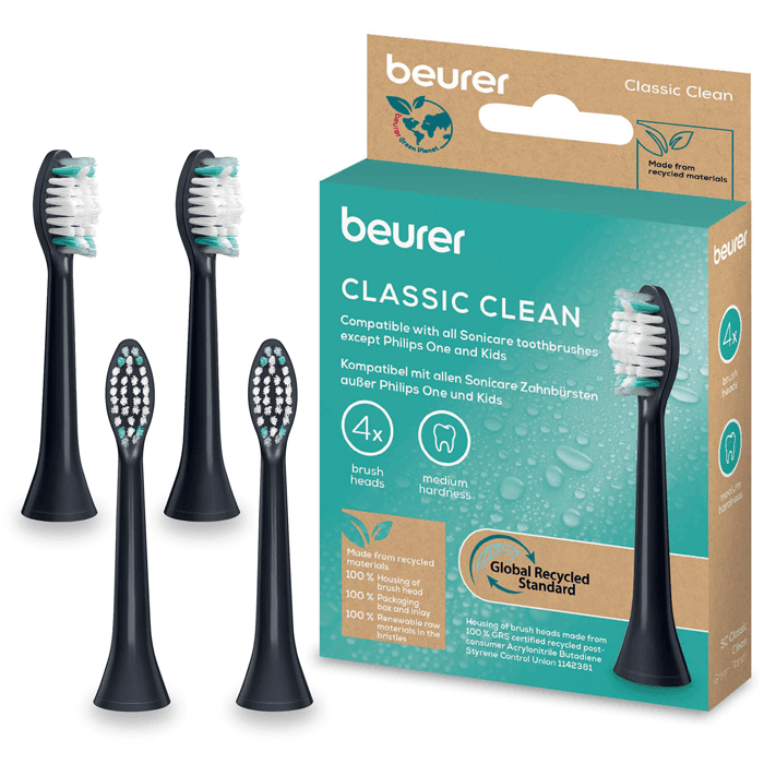 SC Classic Clean Borsthuvuden 4-pack – från Beurer – 299 kr – hos Bodystore
