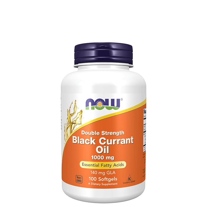 Black currant oil Double Strength 1000 mg 100 softgels – från Now Foods – 449 kr – hos Bodystore