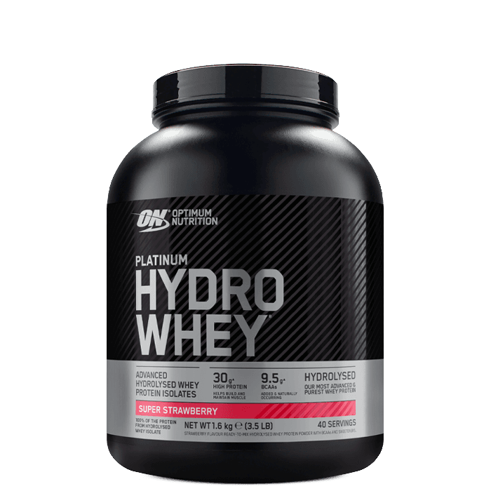 Platinum Hydro Whey Vassleprotein 1,6 kg – från Optimum Nutrition – 1049 kr – hos Bodystore