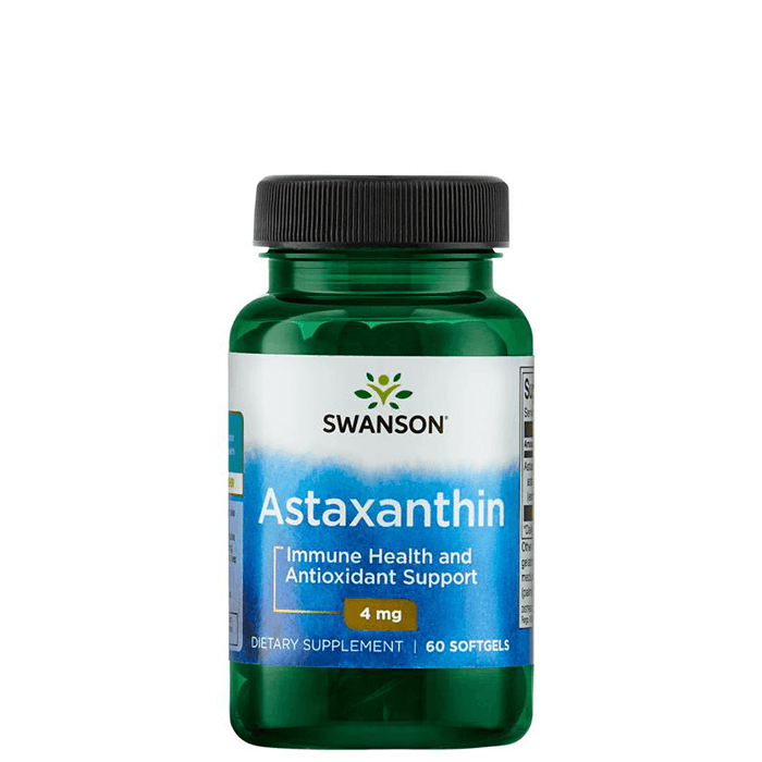 Astaxanthin 4 mg 60 kapslar – från Swanson – 229 kr – hos Bodystore