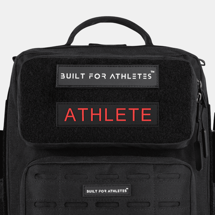 Built for Athletes Athlete Patch Black/Red Text – från Built For Athletes – 99 kr – hos Bodystore