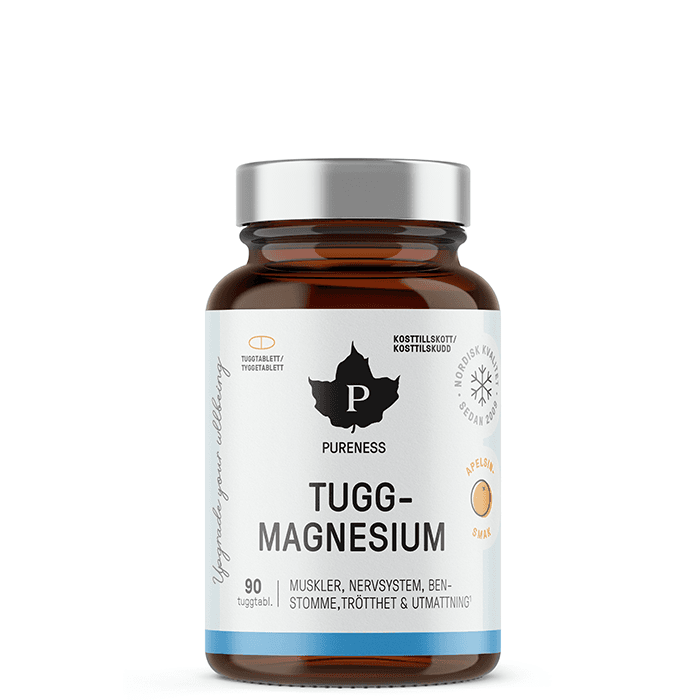 Tuggmagnesium 90 tabletter – från Pureness – 167 kr – hos Bodystore