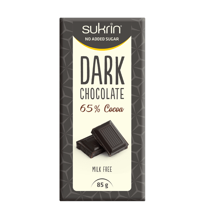Mörk Choklad 65% 85 g – från SUKRIN – 49 kr – hos Bodystore