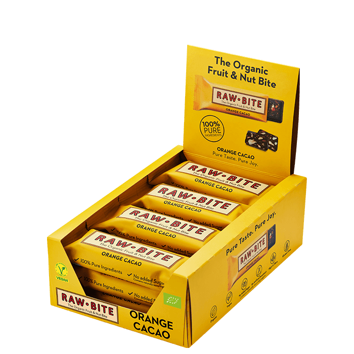12 x Frukt & Nötbar 50 g – från Rawbite – 259 kr – hos Bodystore
