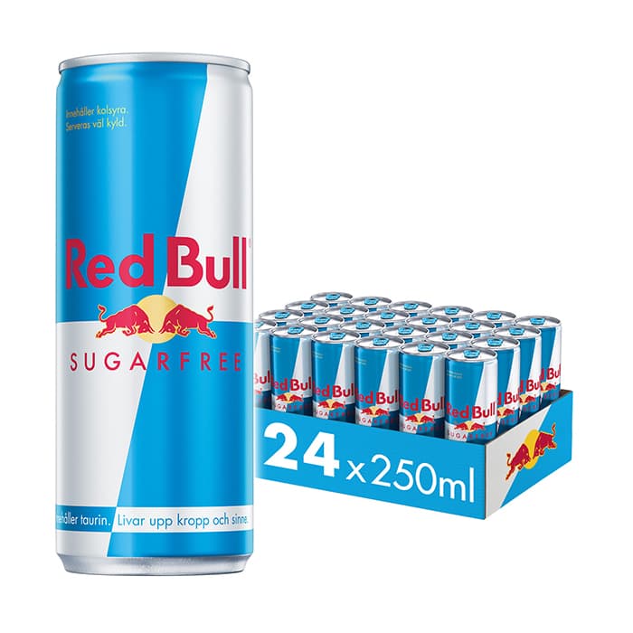 24 st Red Bull Energidryck Flak Sockerfri 250 ml – från Red Bull – 449 kr – hos Bodystore