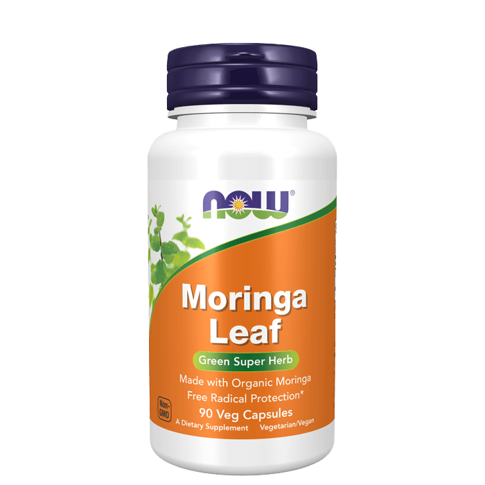 Organic Moringa Leaf 400 mg 90 kapslar – från Now Foods – 255 kr – hos Bodystore