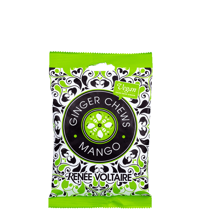 Ginger Chew Kolor Mango 120 g – från Renée Voltaire – 45 kr – hos Bodystore