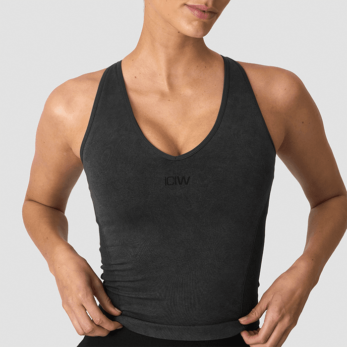 Sculpt Sömlöst Linne Svart – från ICANIWILL – 499 kr – hos Bodystore