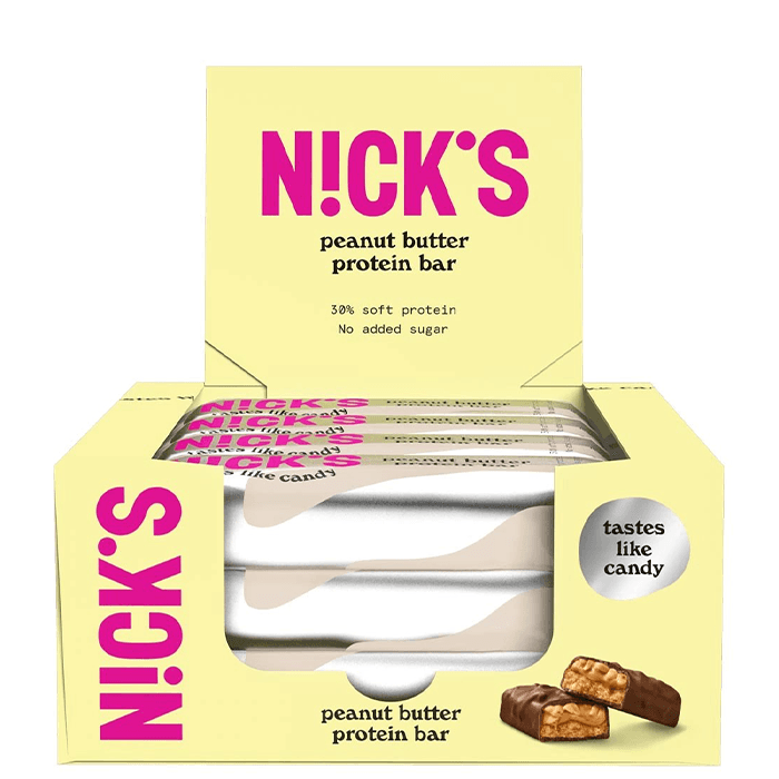 12 x Proteinbar 50 g – från Nicks – 279 kr – hos Bodystore