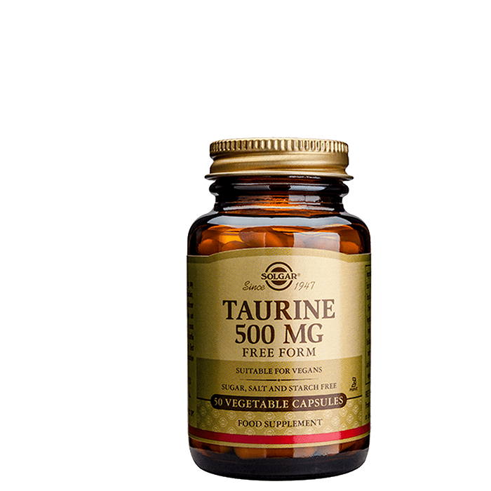 Taurine 500 mg Aminosyror 50 kapslar – från Solgar – 119 kr – hos Bodystore