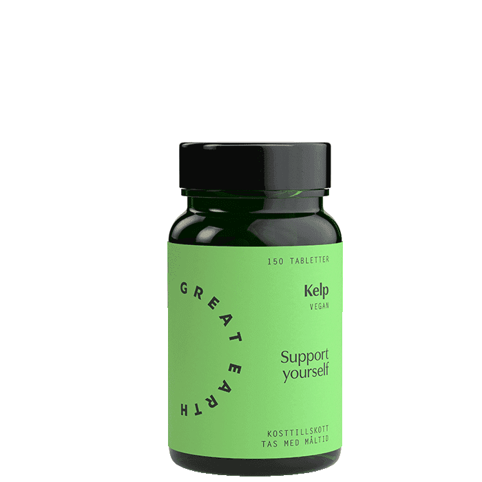 Kelp 225 mcg 150 tabletter – från Great Earth – 104 kr – hos Bodystore