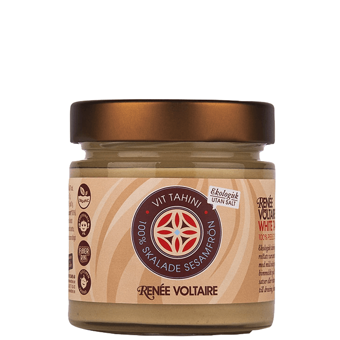 Vit Tahini 100% Skalade Sesamfrön 220 g – från Renée Voltaire – 62 kr – hos Bodystore