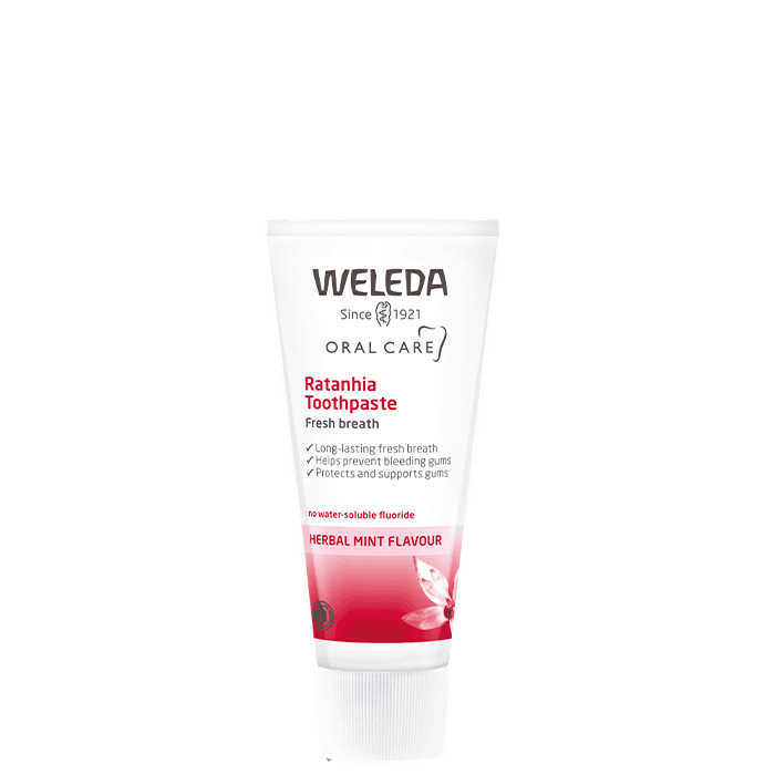 Ratanhia Tandkräm 75 ml – från Weleda – 63 kr – hos Bodystore