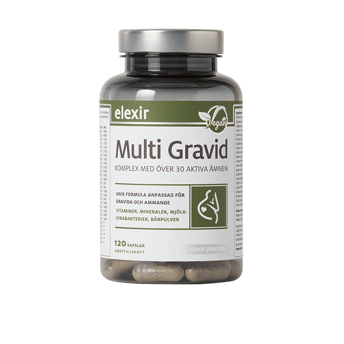 Multi Gravid 120 kapslar från Elexir Pharma – köp hos Bodystore