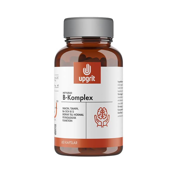 B-Komplex Metylerad 60 kapslar – från Upgrit – 245 kr – hos Bodystore