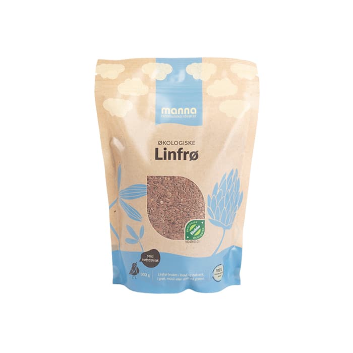 Linfrö 500 g – från Manna – 61 kr – hos Bodystore