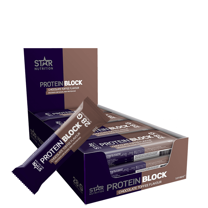 12 x Protein Block Bar 60 g från Star Nutrition – köp hos Bodystore