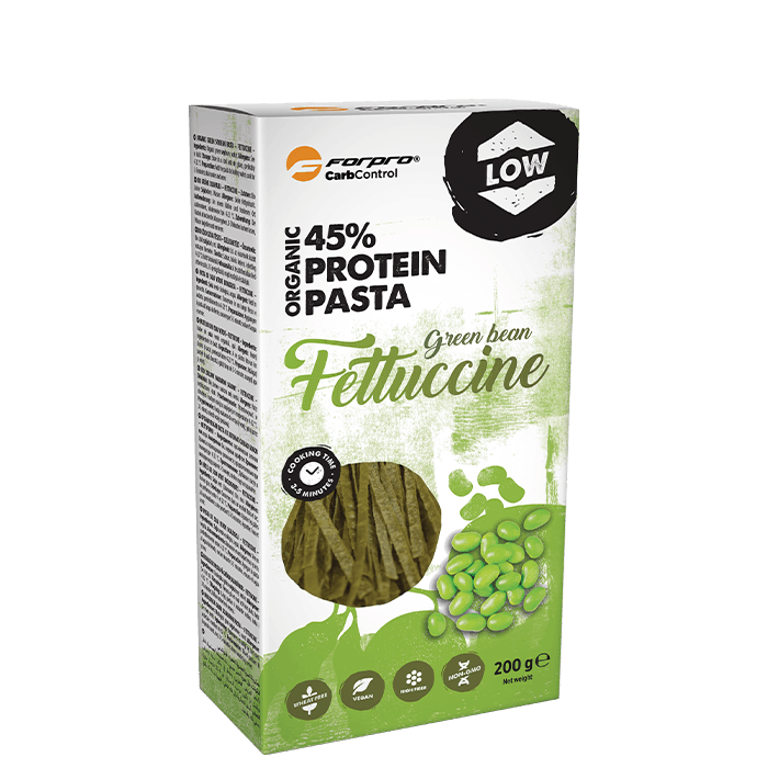 Protein Pasta Fettuccine Gröna Sojabönor 200 g – från Forpro – 49 kr – hos Bodystore