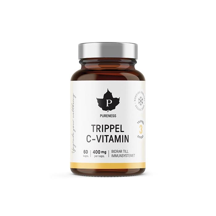 Trippel C-vitamin 60 kapslar från Pureness – köp hos Bodystore