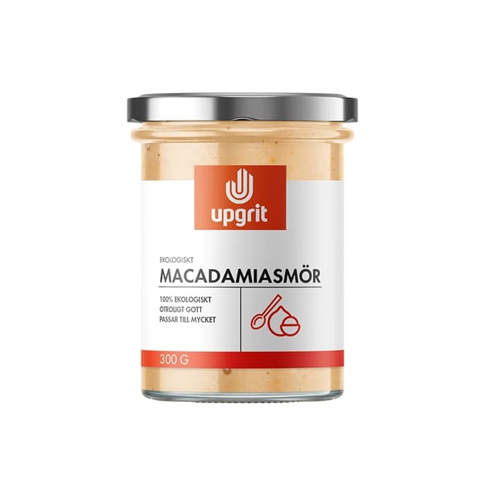 Macadamiasmör EKO 300 gram – från Upgrit – 175 kr – hos Bodystore