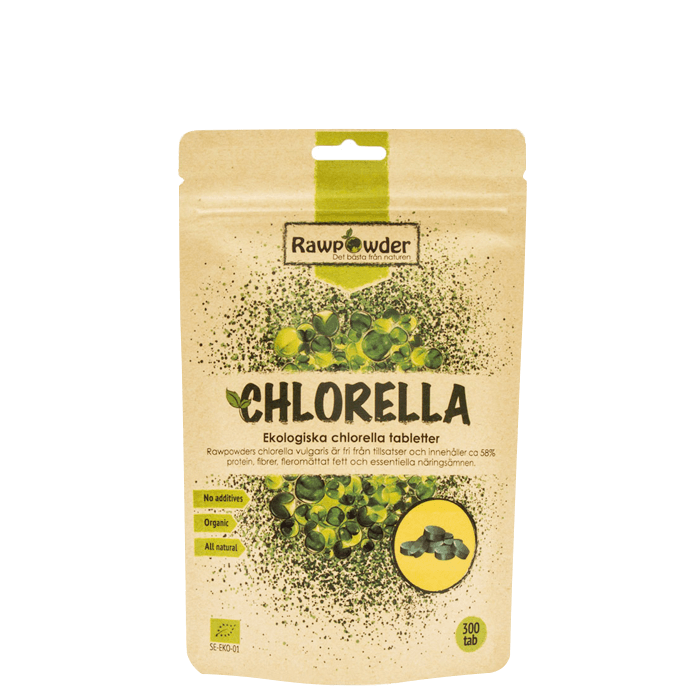 Ekologiska Chlorella Tabletter 300 st – från Rawpowder – 159 kr – hos Bodystore