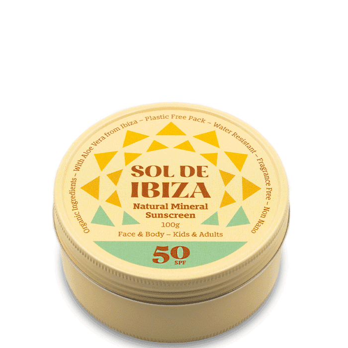 Naturligt Solskydd SPF50 100 g från Sol de Ibiza – köp hos Bodystore