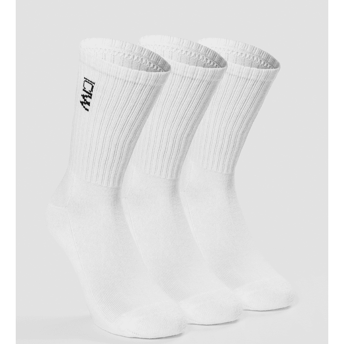 Training Socks 3-pack, White – från ICANIWILL – 199 kr – hos Bodystore