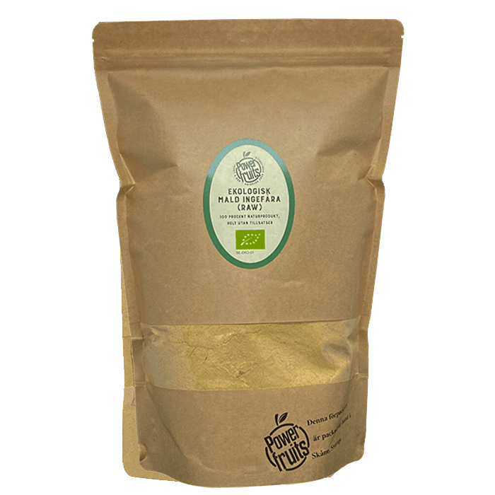 Ekologisk Mald Ingefära 1 kg – från Powerfruits – 274 kr – hos Bodystore