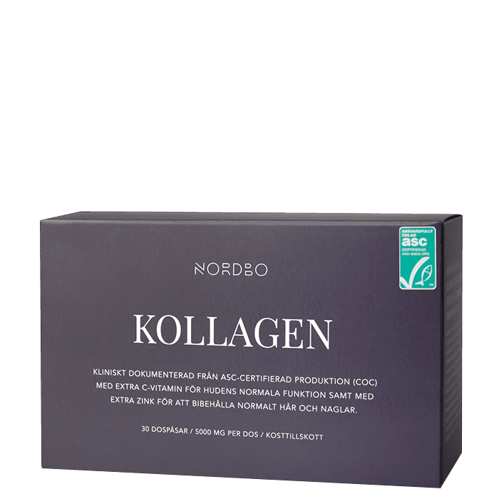 30 x Kollagen ASC Portionspåsar Citron – från Nordbo – 375 kr – hos Bodystore