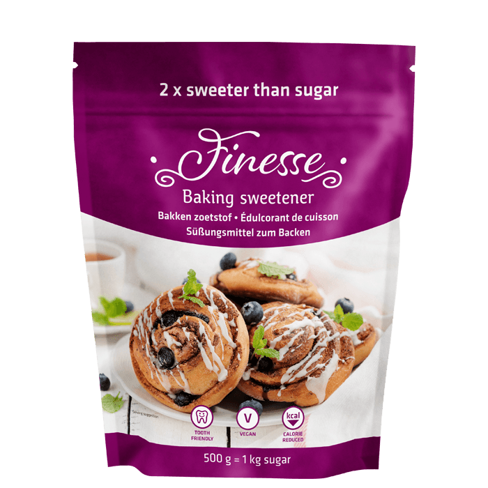 Finesse Baksocker Sockerersättning 500 g – från SUKRIN – 109 kr – hos Bodystore