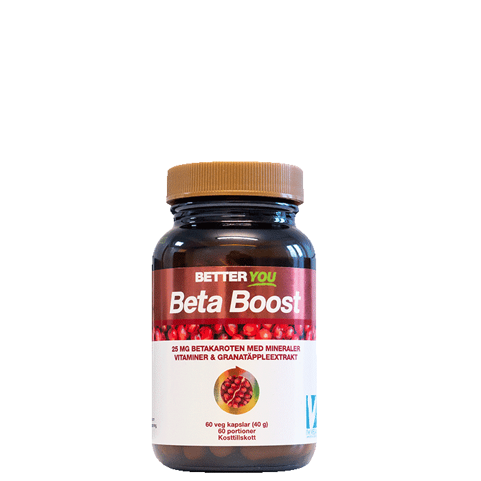 Beta Boost Betakaroten 25 mg 60 kapslar – från Better You – 169 kr – hos Bodystore