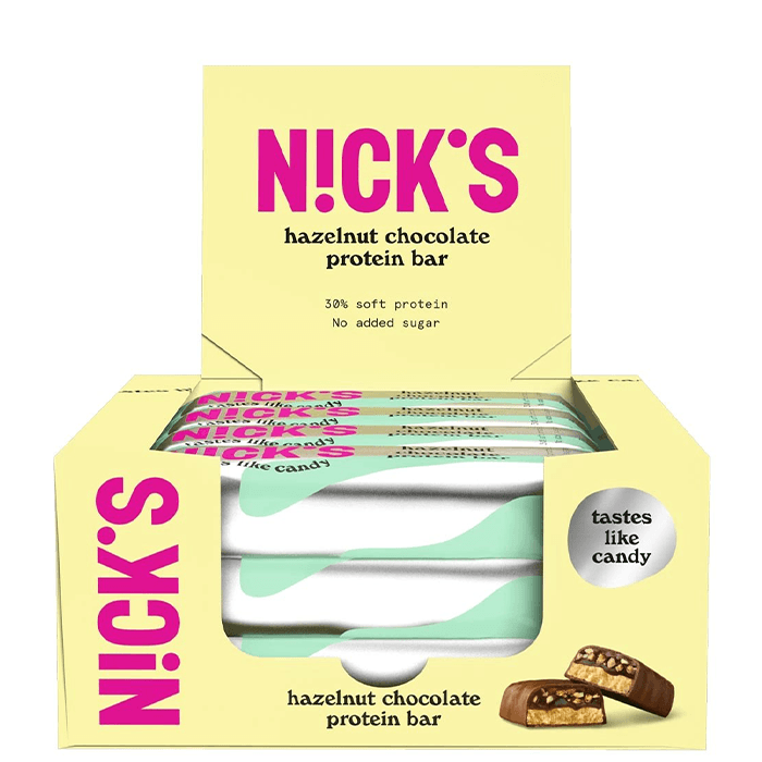 12 x Proteinbar 50 g – från Nicks – 279 kr – hos Bodystore