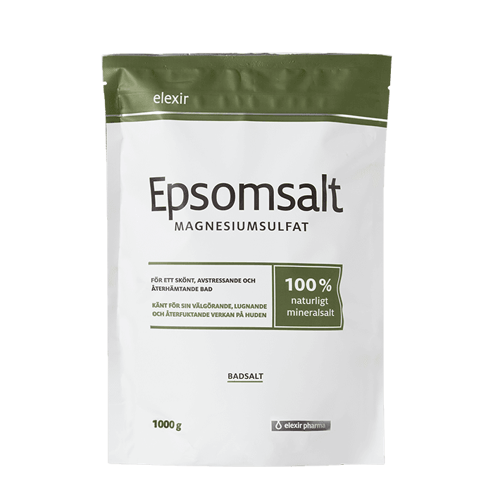 Elexir Epsomsalt 1000 g – från Elexir Pharma – 77 kr – hos Bodystore