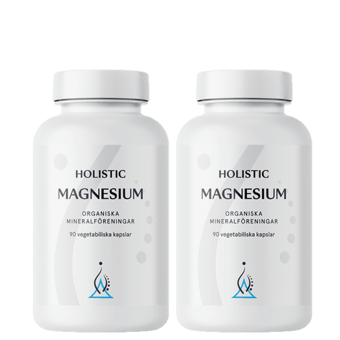 2 x Magnesium 120 mg 90 kapslar – från Holistic – 269 kr – hos Bodystore