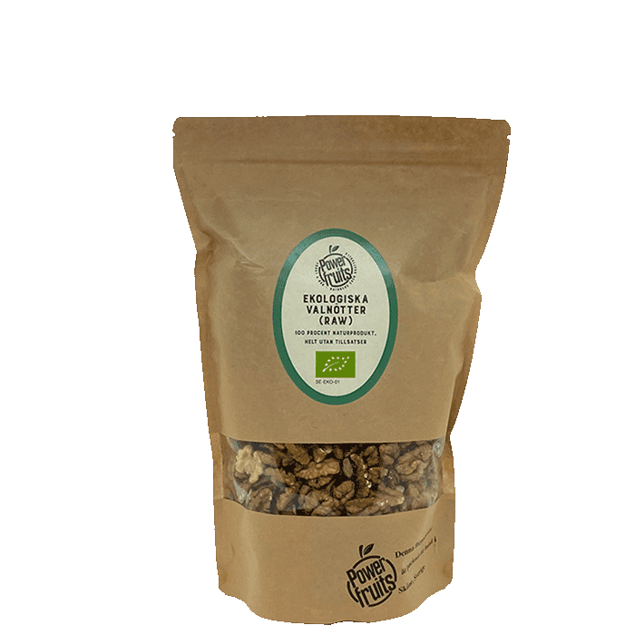 Ekologiska Valnötter 500 g – från Powerfruits – 138 kr – hos Bodystore