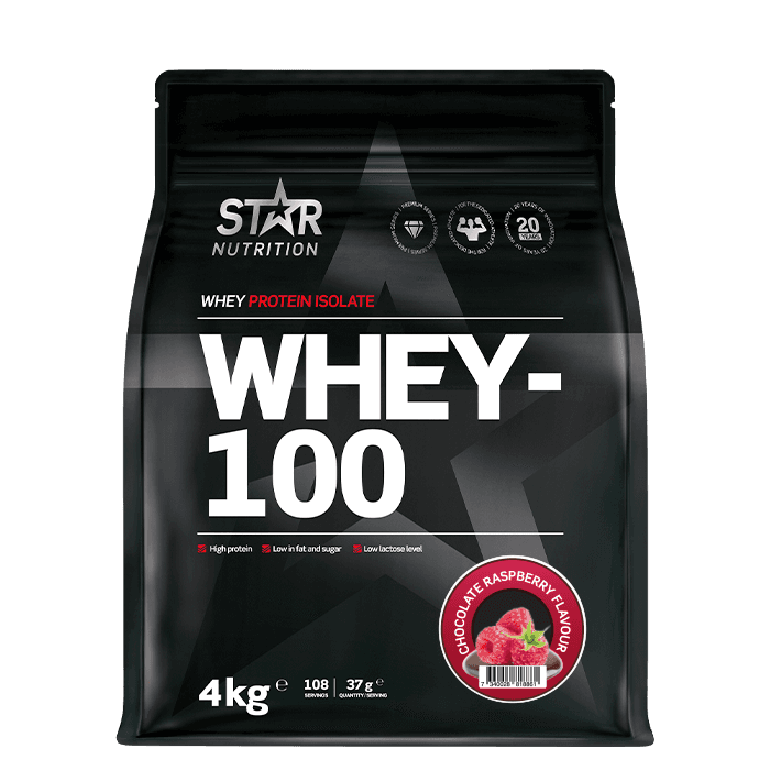 Whey-100 Vassleprotein 4 kg – från Star Nutrition – 1669 kr – hos Bodystore