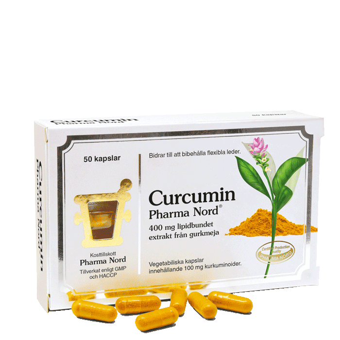 Curcumin 50 kapslar – från Pharma Nord – 254 kr – hos Bodystore