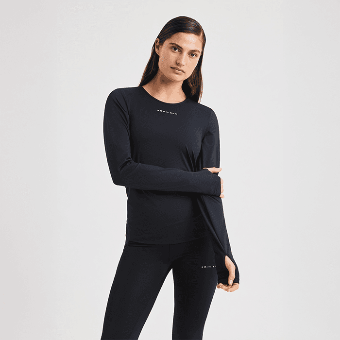 Jacquard Långärmad Svart – från Röhnisch – 499 kr – hos Bodystore