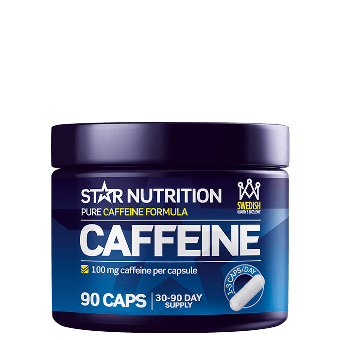 Koffeintabletter 100 mg 90 Kapslar – från Star Nutrition – 65 kr – hos Bodystore
