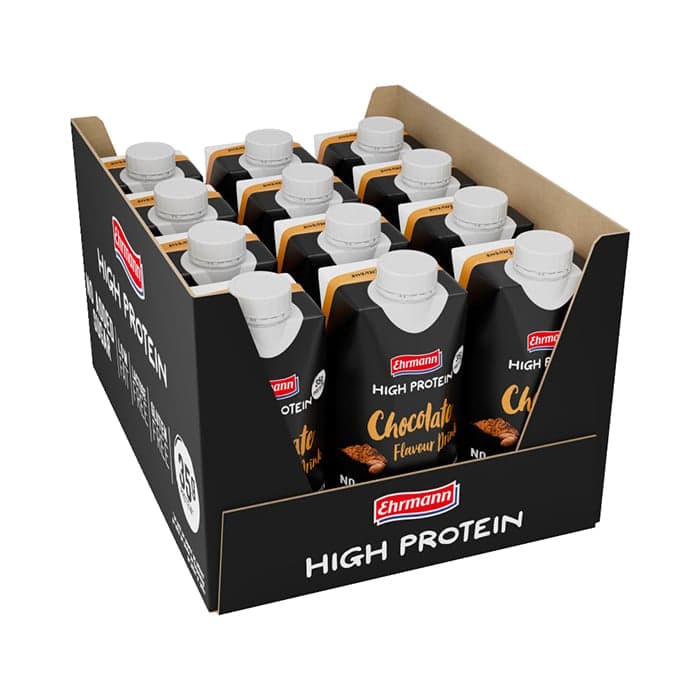 12 x Ehrmann High Protein Drink, 330 ml – från Ehrmann – 299 kr – hos Bodystore