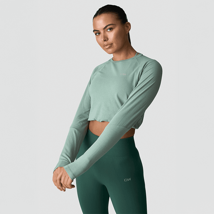 Define Långärmad Tröja Grön – från ICANIWILL – 225 kr – hos Bodystore