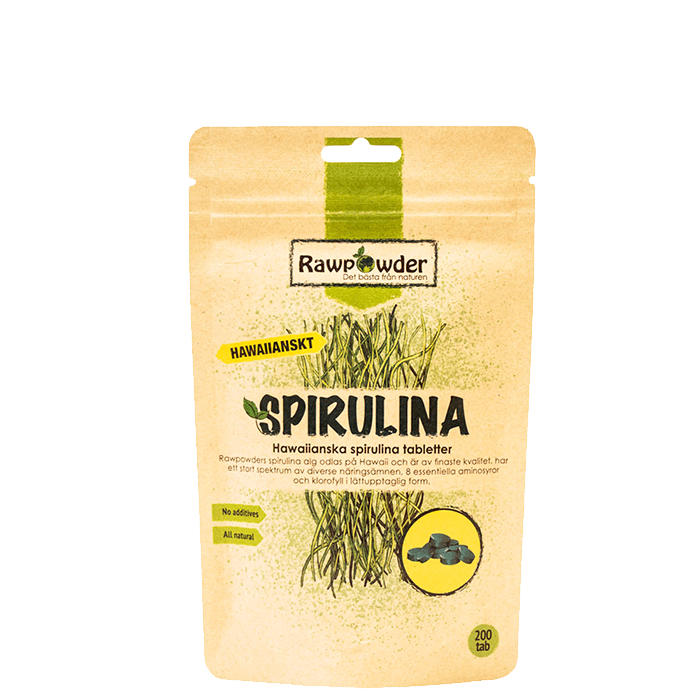 Hawaiianska Spirulinatabletter 200 st – från Rawpowder – 143 kr – hos Bodystore