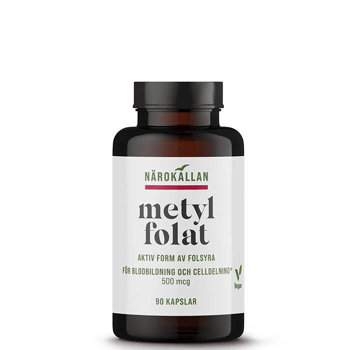 Metylfolat 90 kapslar – från Närokällan – 175 kr – hos Bodystore