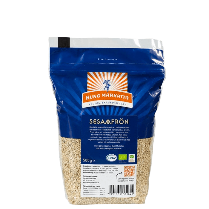 Sesamfrö Oskalade 500 g – från Kung Markatta – 65 kr – hos Bodystore