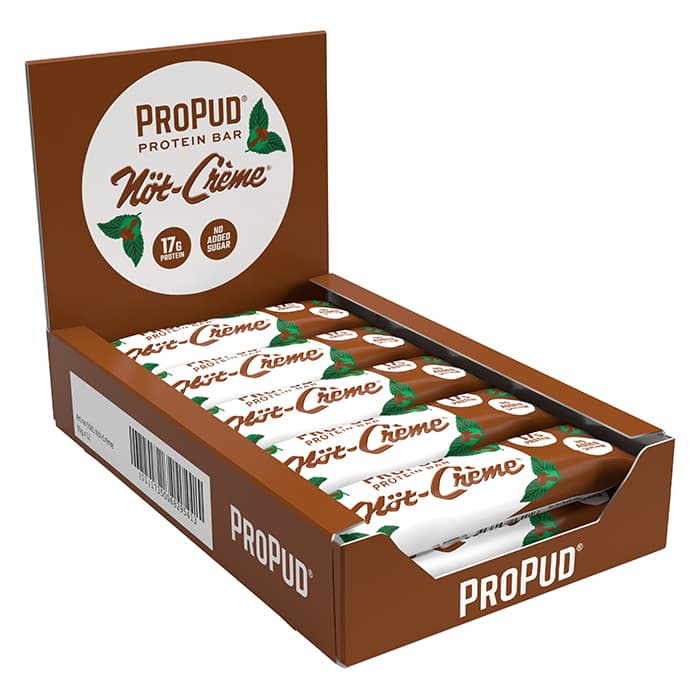 12 x ProPud Protein Bar, 55 g, Nöt-crème – från ProPud – 309 kr – hos Bodystore