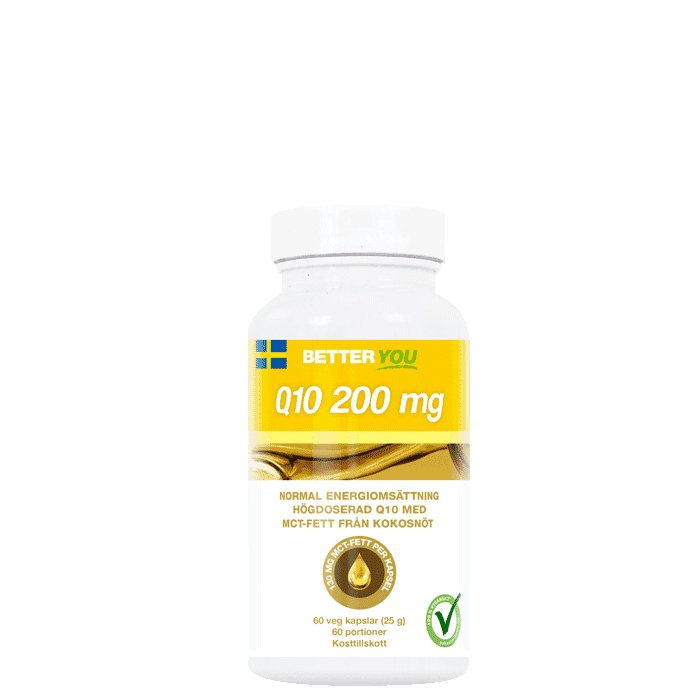 Q10 200 mg 60 kapslar – från Better You – 323 kr – hos Bodystore