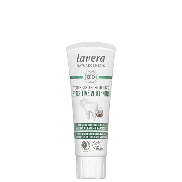 Tandkräm Sensitive Whitening 75 ml – från Lavera – 77 kr – hos Bodystore